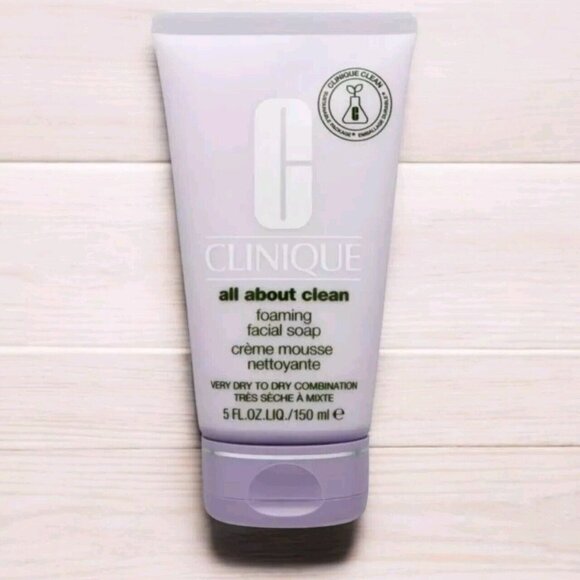 Clinique Other - Clinique All About Clean Foaming Facial Soap Cleanser 5oz Very Dry to Dry Combin